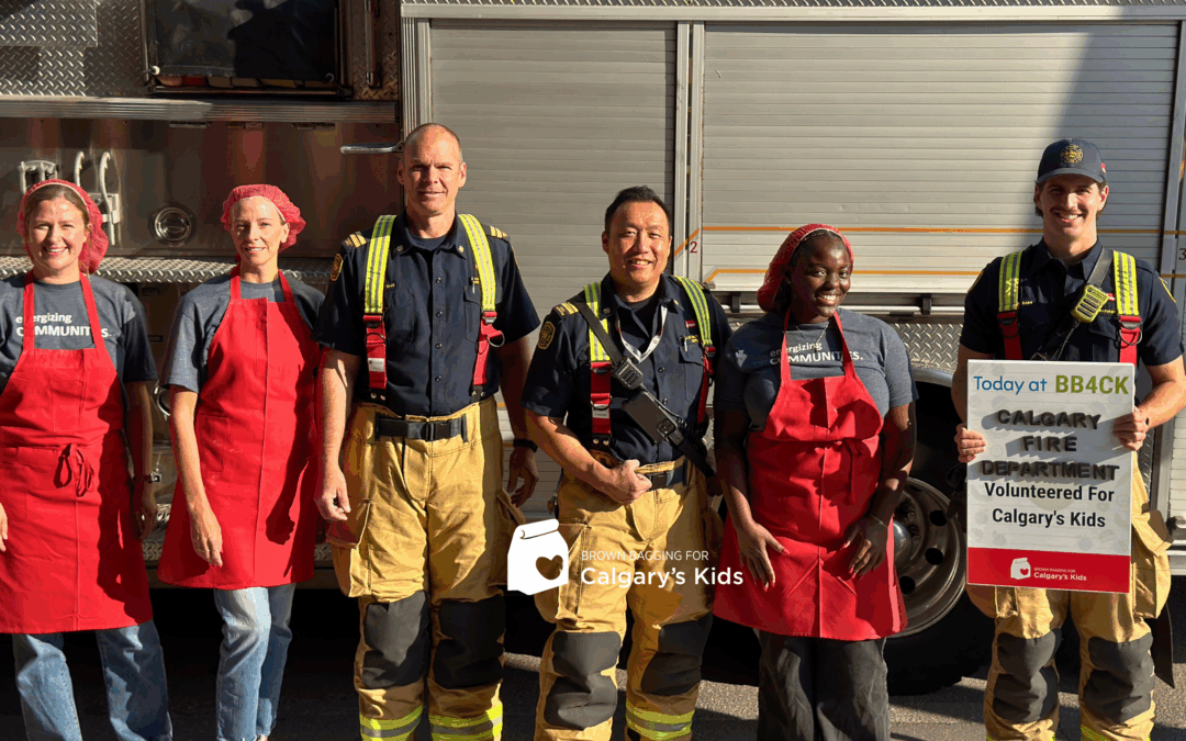 Calgary Firefighters Deliver School Lunches with BB4CK